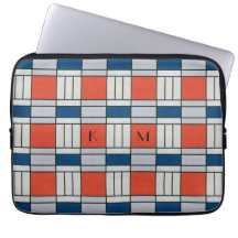 Mit Monogramm geometrisches Muster nach hinten