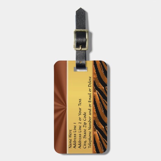 Mit Monogramm Gepäck-Umbauten für Frauen Gepäckanhänger (Vorderseite vertikal)