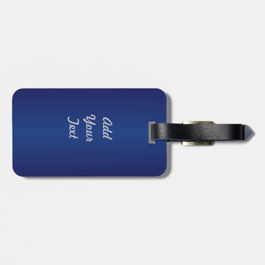 Mit Monogramm Gepäckanhänger (Rückseite horizontal)