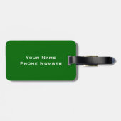 Mit Monogramm Gepäckanhänger (Rückseite horizontal)