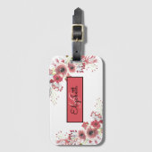 Mit Monogramm Gepäckanhänger (Vorderseite Vertikal)