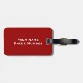 Mit Monogramm Gepäckanhänger (Rückseite horizontal)