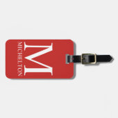 Mit Monogramm Gepäckanhänger (Vorderseite horizontal)