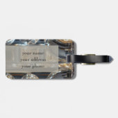 Mit Monogramm Gepäckanhänger (Rückseite horizontal)