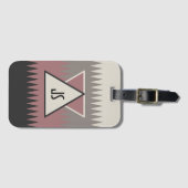 Mit Monogramm Gepäckmarke im Südwesten Gepäckanhänger (Vorderseite (Horizontal))