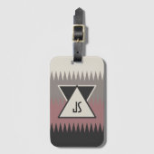 Mit Monogramm Gepäckmarke im Südwesten Gepäckanhänger (Vorderseite Vertikal)