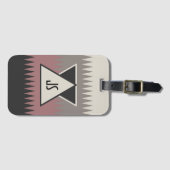Mit Monogramm Gepäckmarke im Südwesten Gepäckanhänger (Vorderseite (Horizontal))