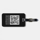 Mit Monogramm Gepäckträger Gepäckanhänger (Rückseite horizontal)