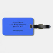 Mit Monogramm Gepäckträger Gepäckanhänger (Rückseite horizontal)