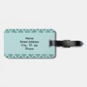 Mit Monogramm Gepäckträger Gepäckanhänger (Rückseite horizontal)