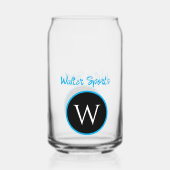 Mit Monogramm Geschäft oder personalisiertes Glas (Rückseite)