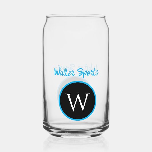 Mit Monogramm Geschäft oder personalisiertes Glas (Rückseite)