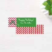 Mit Monogramm Geschenkmarke mit Zickzack (Schreibtisch)