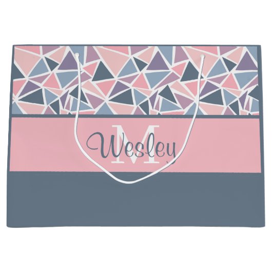 Mit Monogramm Geschenktasche Große Geschenktüte (Vorderseite)