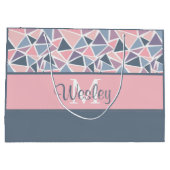 Mit Monogramm Geschenktasche Große Geschenktüte (Rückseite)