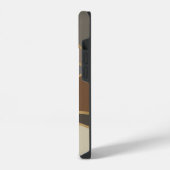 Mit Monogramm gestrichene Hügel iPhone Hülle (Linke Seite)