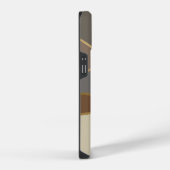 Mit Monogramm gestrichene Hügel iPhone Hülle (Rechte Seite)