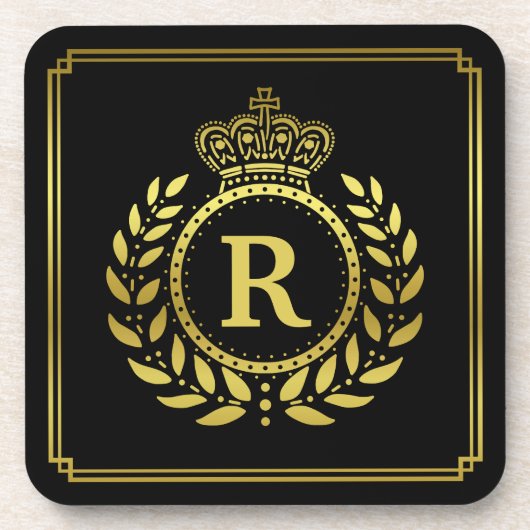 Mit Monogramm Getränkeuntersetzer (Vorderseite)