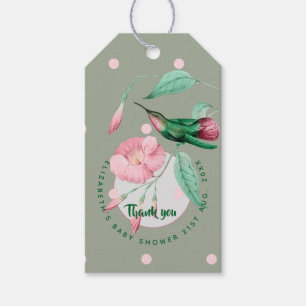 Mit Monogramm Giftmarken von Hummingbird Pink Mint Geschenkanhänger