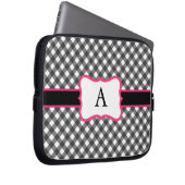 Mit Monogramm Gingham Laptop Case (Vorne Rechts)