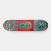 Mit Monogramm Girly-japanische Goddess-Skateboard Skateboard (Horizontal)