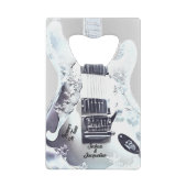Mit Monogramm Gitarrenflaschenöffner Geldbeutel Flaschenöffner (Rückseite)