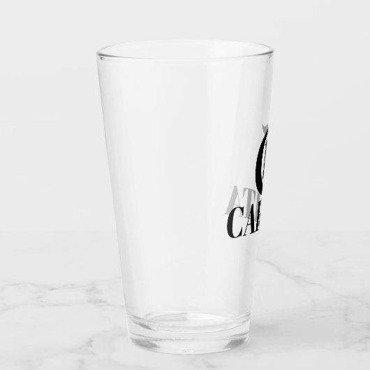 Mit Monogramm Glass-Cup Glas (Rechts)