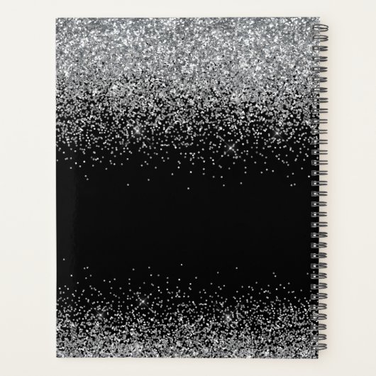 Mit Monogramm Glitzer für Black Slide Planer (Rückseite)