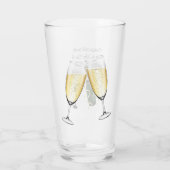 Mit Monogramm Glückwunsch Glass Cup Glas (Rückseite)