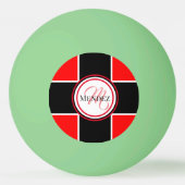 Mit Monogramm Glühen im dunklen Pingpong-Ball Tischtennisball (Vorderseite)