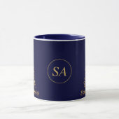 Mit Monogramm Gold Frohe Weihnachtsfeiertage Star Tasse (Zentrum)