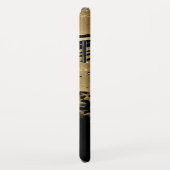 Mit Monogramm Gold-Glitzer-Script Case-Mate iPhone Hülle (Hinten/Rechts)