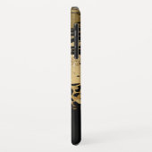 Mit Monogramm Gold-Glitzer-Script Case-Mate iPhone Hülle (Hinten/Links)