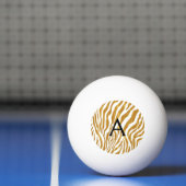 Mit Monogramm Gold Leopard Muster Personalisiert Tischtennisball (Netto)