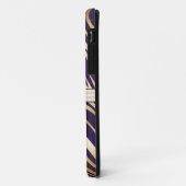 Mit Monogramm Gold Lila Zebra Druckmuster Case-Mate iPhone Hülle (Hinten/Links)