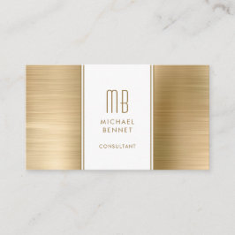 Mit Monogramm Gold Metallic Foil Consultant Visitenkarte