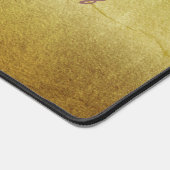 Mit Monogramm Gold-Metallic-Gradient Schreibtischunterlage (Ecke)