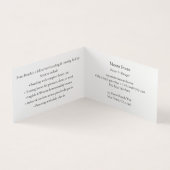 Mit Monogramm Gold Snaffle-Bit-Pferdebranche Visitenkarten (Innenseite)