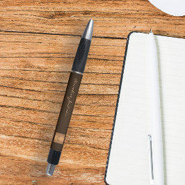 Mit Monogramm goldfarbenes Namensschild Kugelschreiber