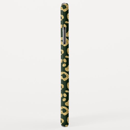 Mit Monogramm Goldleoparden-Hautflächen Case-Mate iPhone Hülle (Hinten/Rechts)