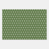 Mit Monogramm Golf Geschenkpapier Set (Vorderseite 3)