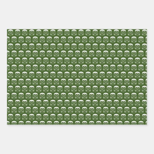 Mit Monogramm Golf Geschenkpapier Set (Vorderseite 3)