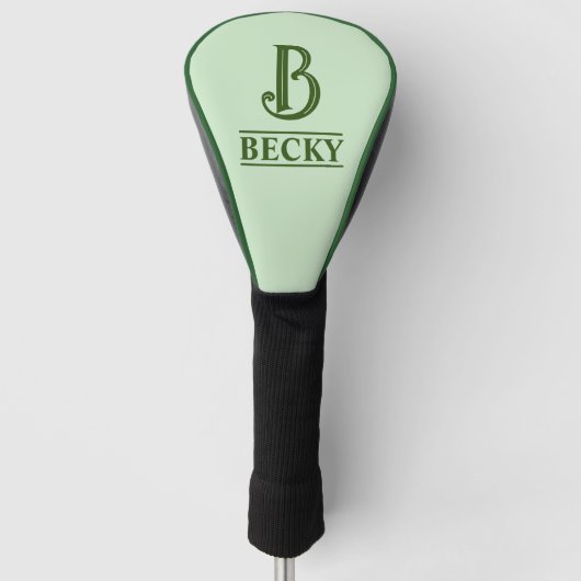 Mit Monogramm Golf Head Cover Headcover (Vorderseite)
