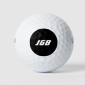 Mit Monogramm Golfball Wählen Sie Ihren Farbhinter (Vorderseite)