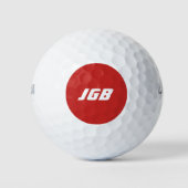 Mit Monogramm Golfball Wählen Sie Ihren Farbhinter (Vorderseite)