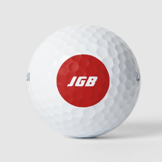 Mit Monogramm Golfball Wählen Sie Ihren Farbhinter (Vorderseite)