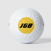 Mit Monogramm Golfball Wählen Sie Ihren Farbhinter (Vorderseite)