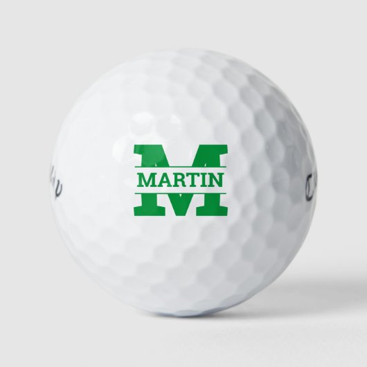 Mit Monogramm Golfbälle (Vorderseite)