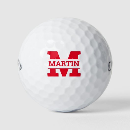 Mit Monogramm Golfbälle (Vorderseite)