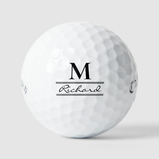 Mit Monogramm Golfbälle - Designs für benutzerdefi (Vorderseite)